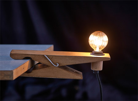 The clamp lamp will follow you everywhere