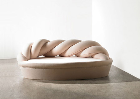 A sofa that looks like soft marshmallow