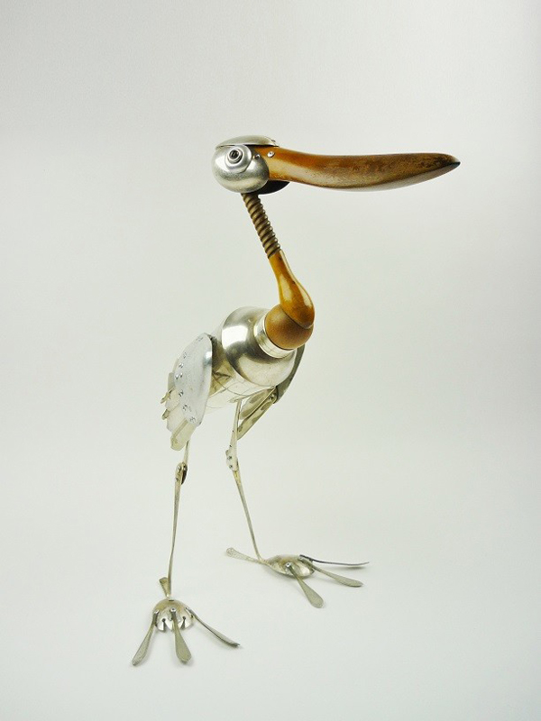 Cute sculptures made of recycled material by Dean Patman