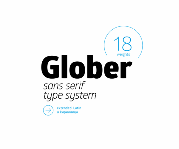 Get the Glober font family for only $19