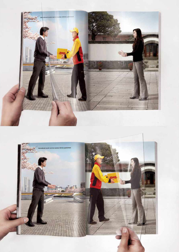 DHL’s awesome page-turning print ad