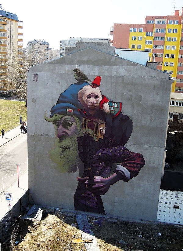 graffiti by polish artists Sainer and Bezt