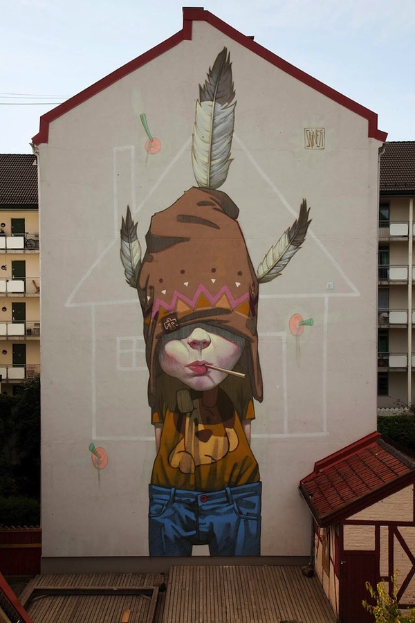 graffiti by polish artists Sainer and Bezt