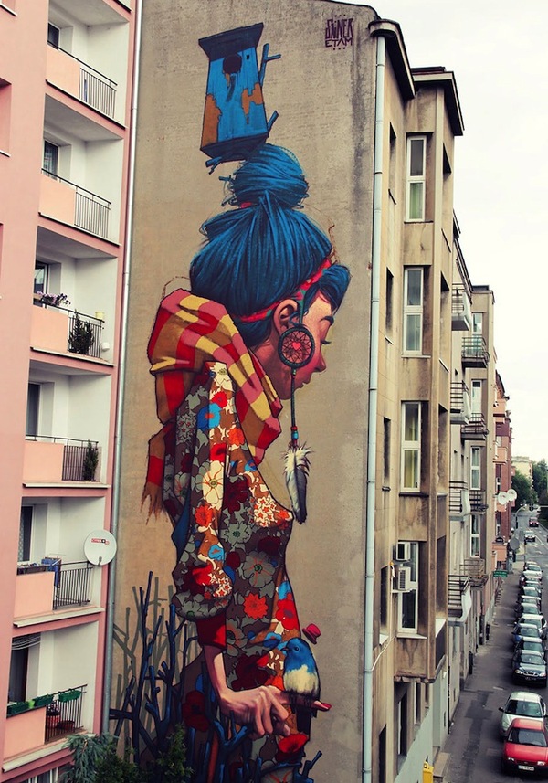 graffiti by polish artists Sainer and Bezt