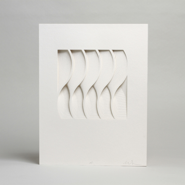 Paper sculptures by Matthew Shlian