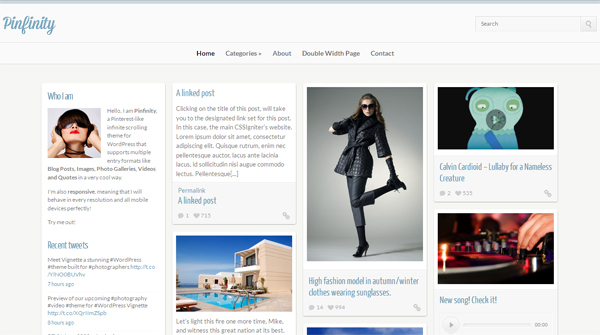 10 awesome Pinterest style WordPress themes