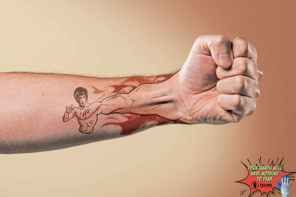 Ads that feature the coolest tattoos you’ll ever see