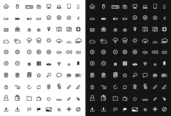 A free set of vector icons for your app
