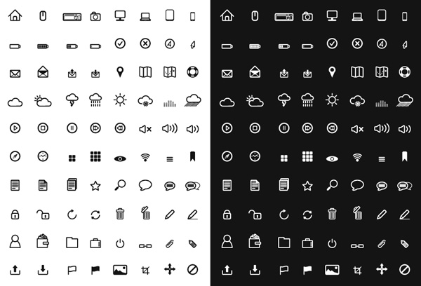 A free set of vector icons for your app