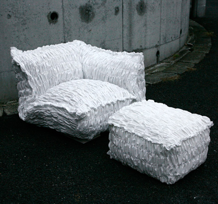 Crumpled Rumpled Paper Sofa