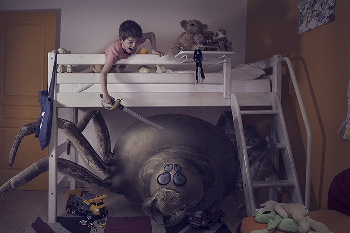 Bedroom monsters photo series