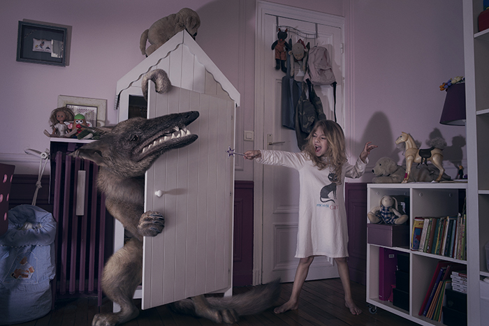 Bedroom monsters photo series