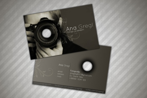 Ana Gregl business card