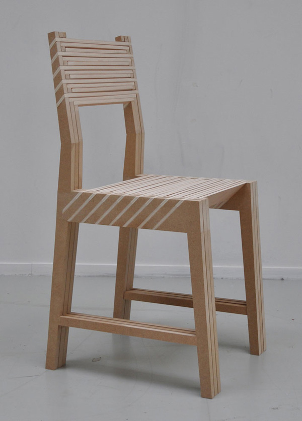 Clever: the Triplette chair by Paul Menand