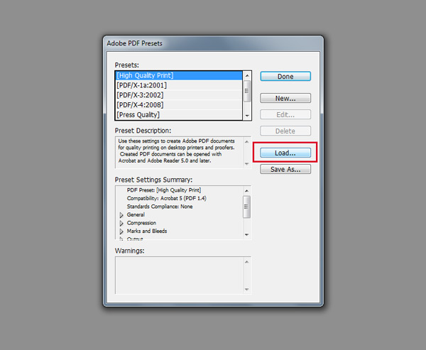 pdf-presets-load