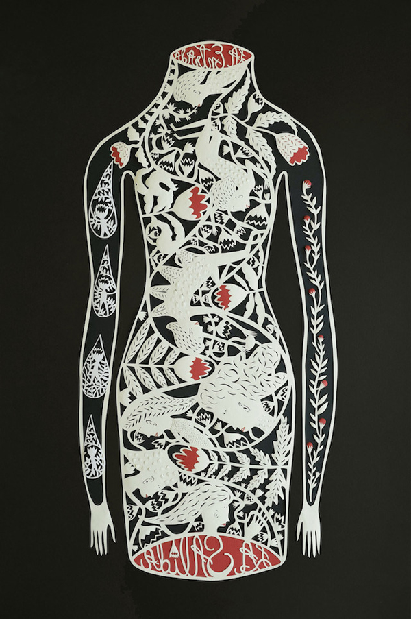 Stunning paper art illustrations by Elsa Mora