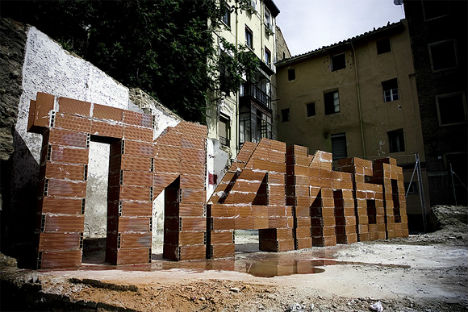 Brick Lettering by SpY