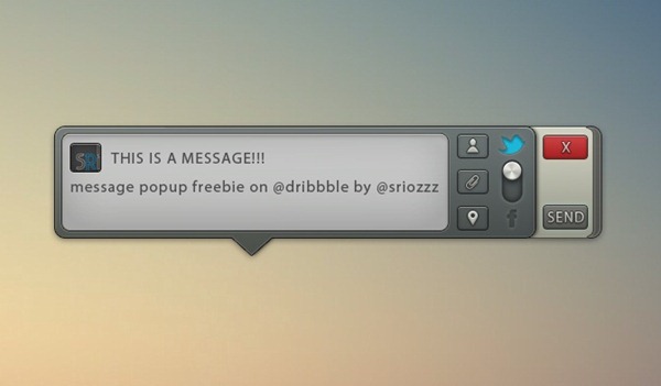 Message Pop-Up