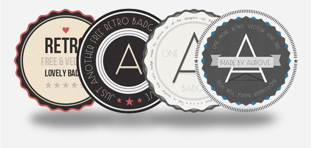 Premium Retro Design Badges
