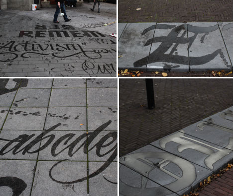 Public Typography Experiments by Francois Chastanet