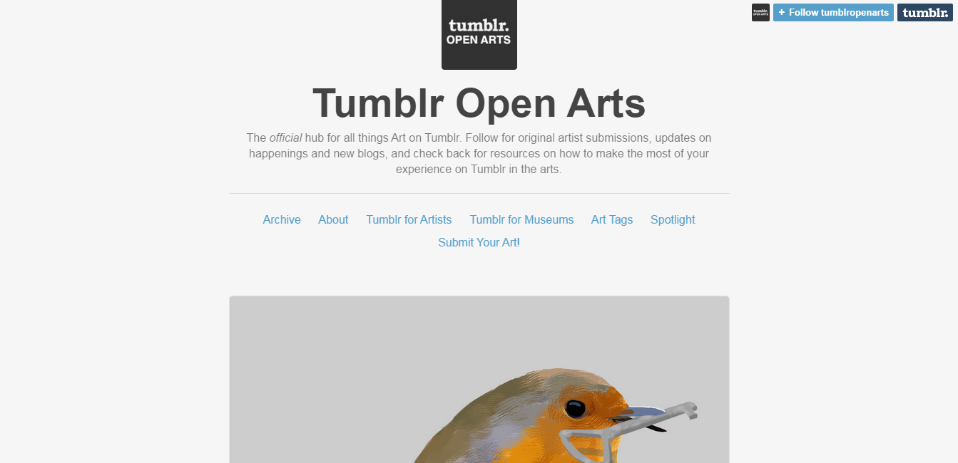 Tumblr Open Arts