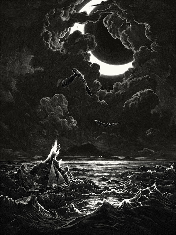 Spectacular black & white illustrations by Nicolas Delort