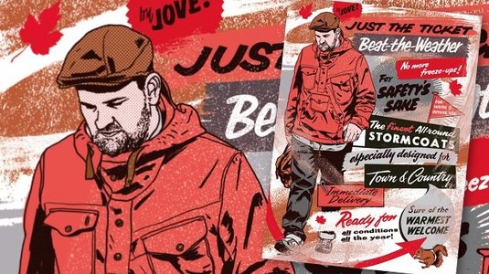 Add a vintage feel with custom brush strokes