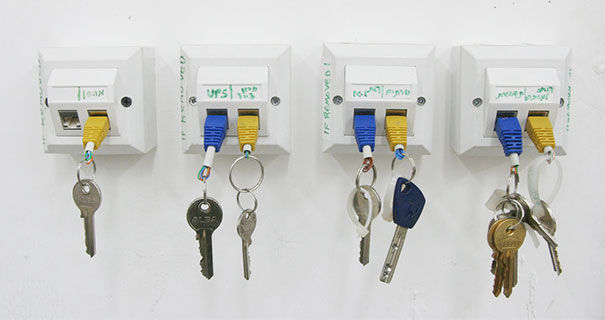 Geeky USB Cable Key Holder