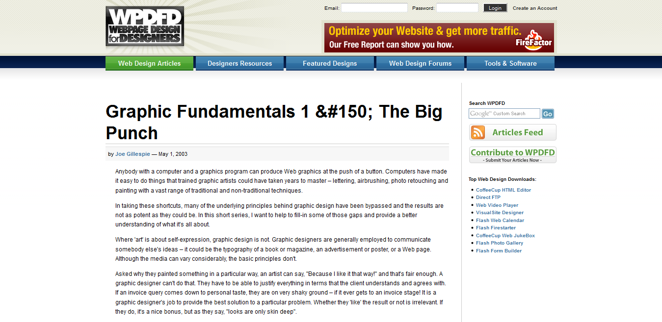 Graphic Fundamentals, 1. The Big Punch