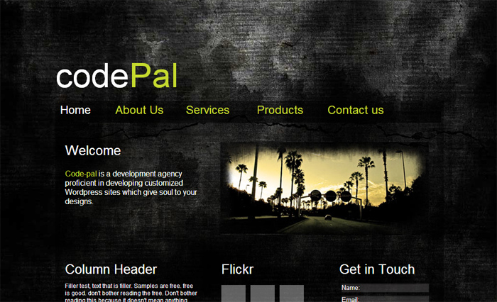 Grunge HTML Template