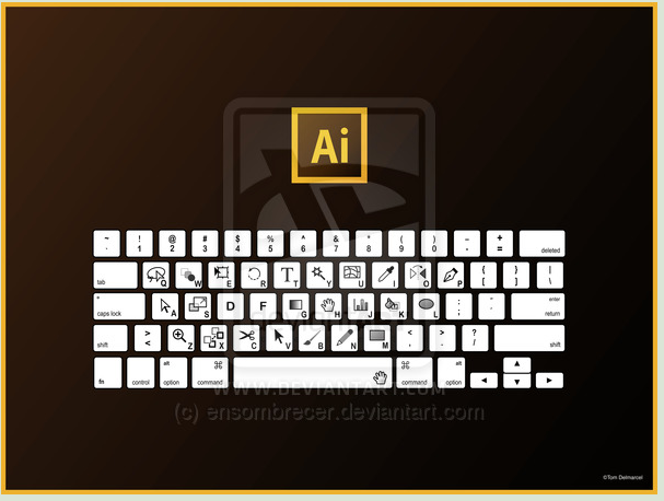 Illustrator Keyboard Shortcuts QWERTY by ensombrecer on deviantART