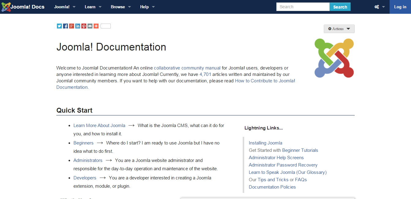 Joomla  Documentation