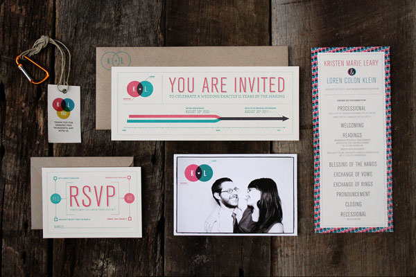 K+L Wedding Invitations