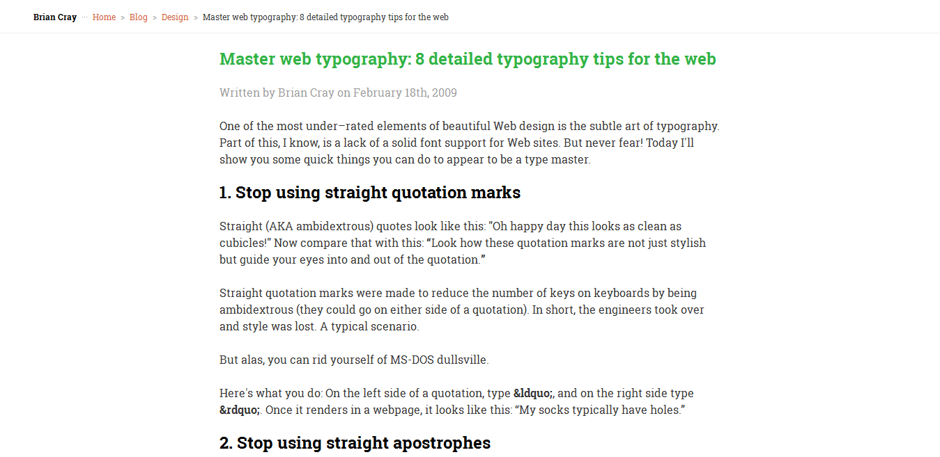 Master Web Typography