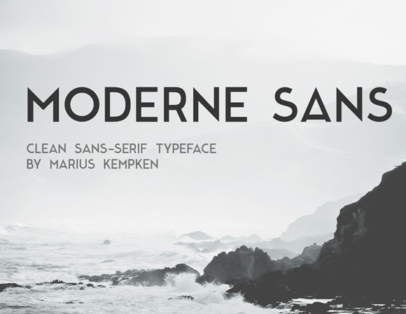 Moderne Sans - Free Typeface