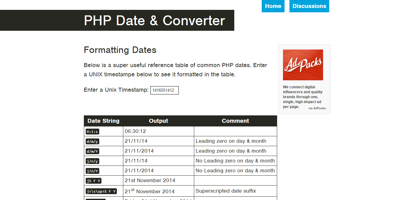 PHP Date   Timestamp Converter   Codular