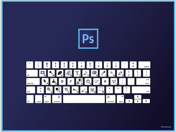 Photoshop Keyboard Shortcuts QWERTY by ensombrecer on deviantART