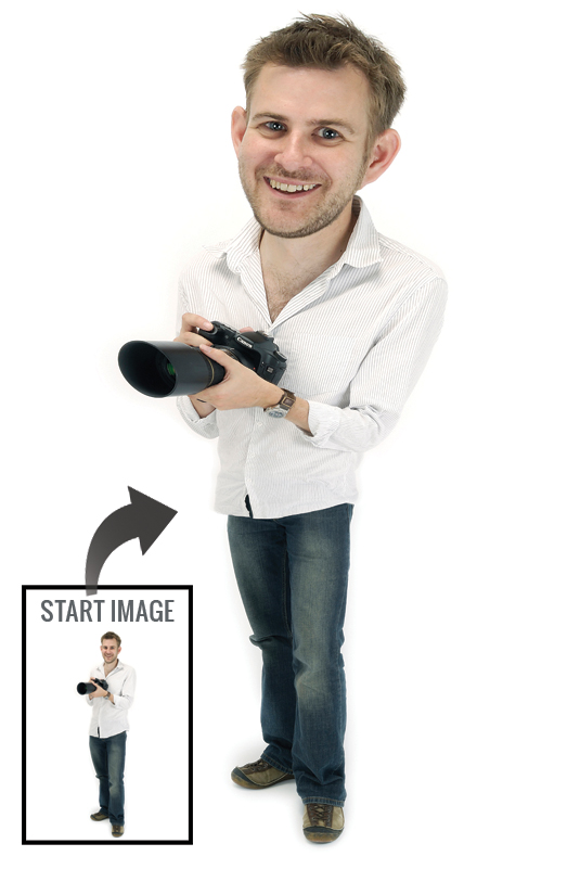 Turn photos into simple caricatures