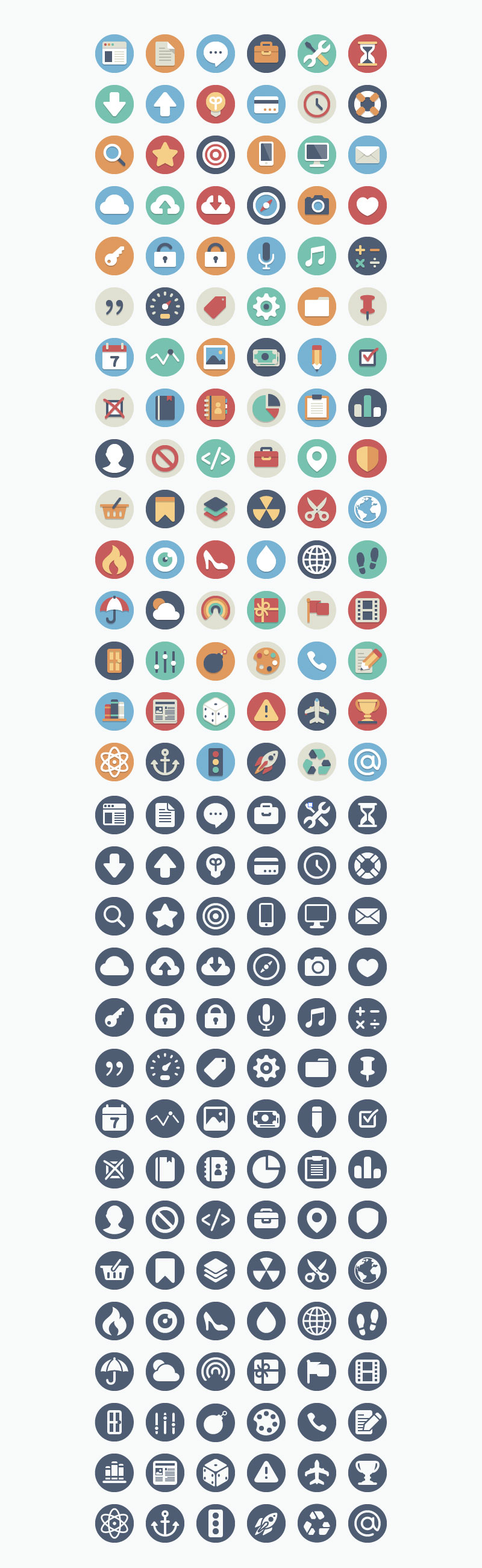 180 Free Beautiful Flat Icons