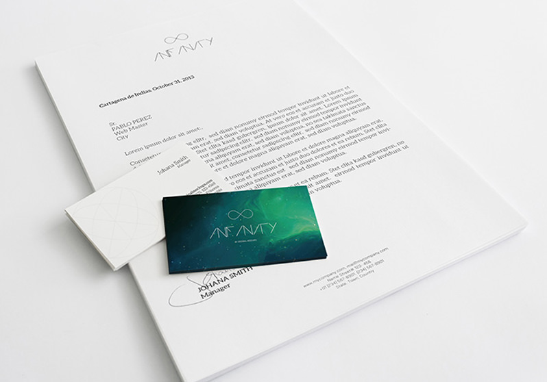 A4 Letterhead and Business Cards Mockup