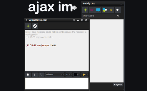 Ajax Instant Messenger