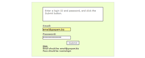 Ajax login form (PHP & Javascript)