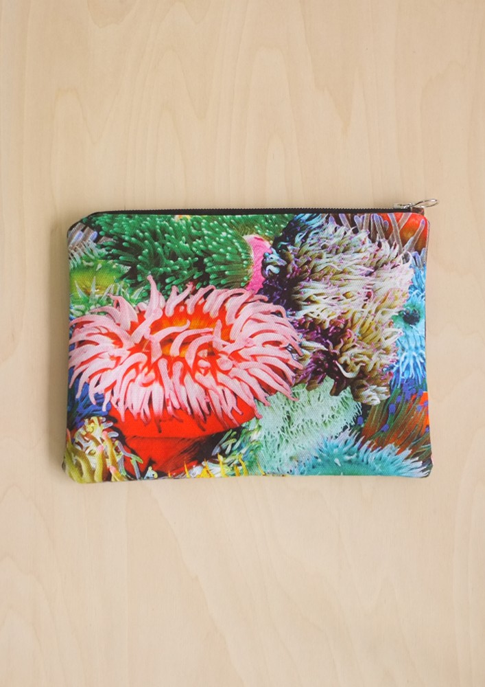 Anemone clutch bag