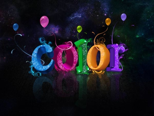 Create Colorful 3D Text Effect in Photoshop