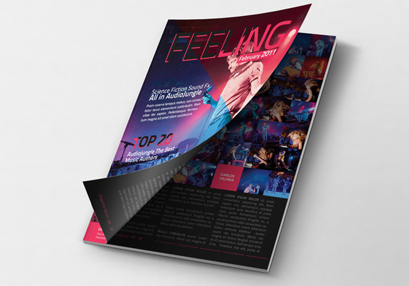 Magazine Mockup Cover Opening