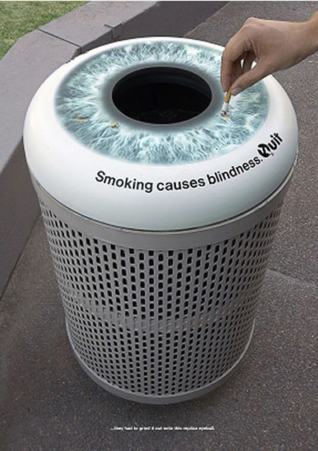 Smoking causes blindness