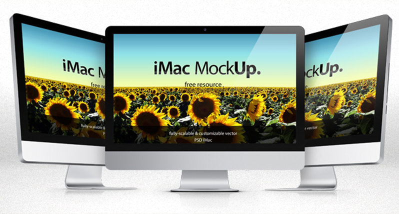 iMac Psd Mockup Template