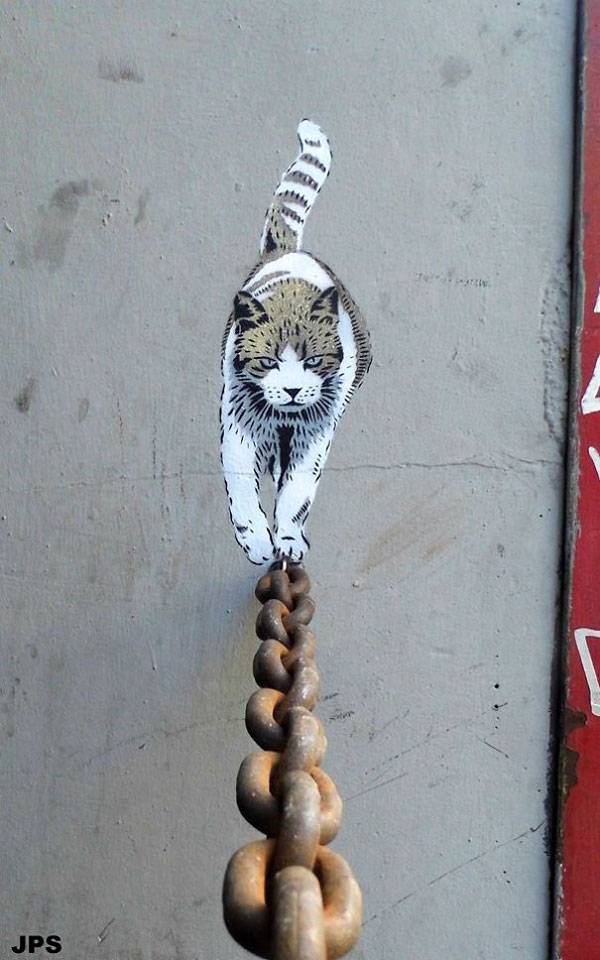Street art inspired by its environment by JPS