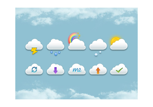 Mini Clouds Set PSD