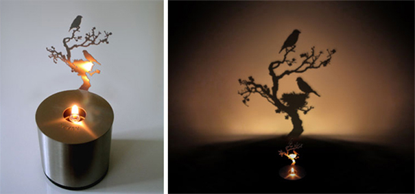 Shadow Art Candle